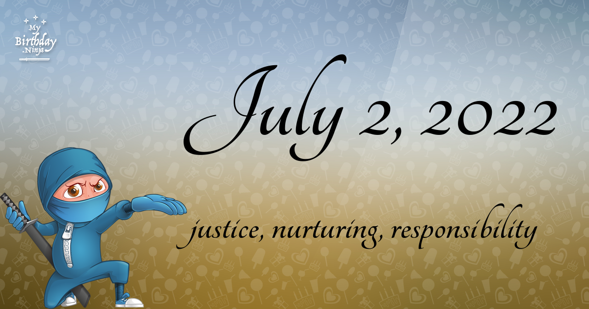 July 2, 2022 Birthday Ninja Poster