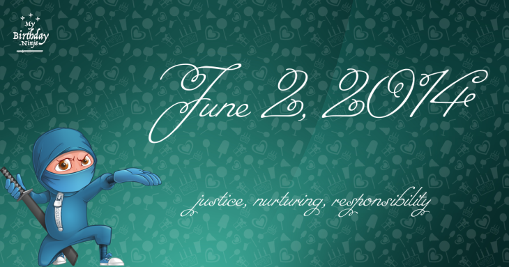 June 2, 2014 Birthday Ninja
