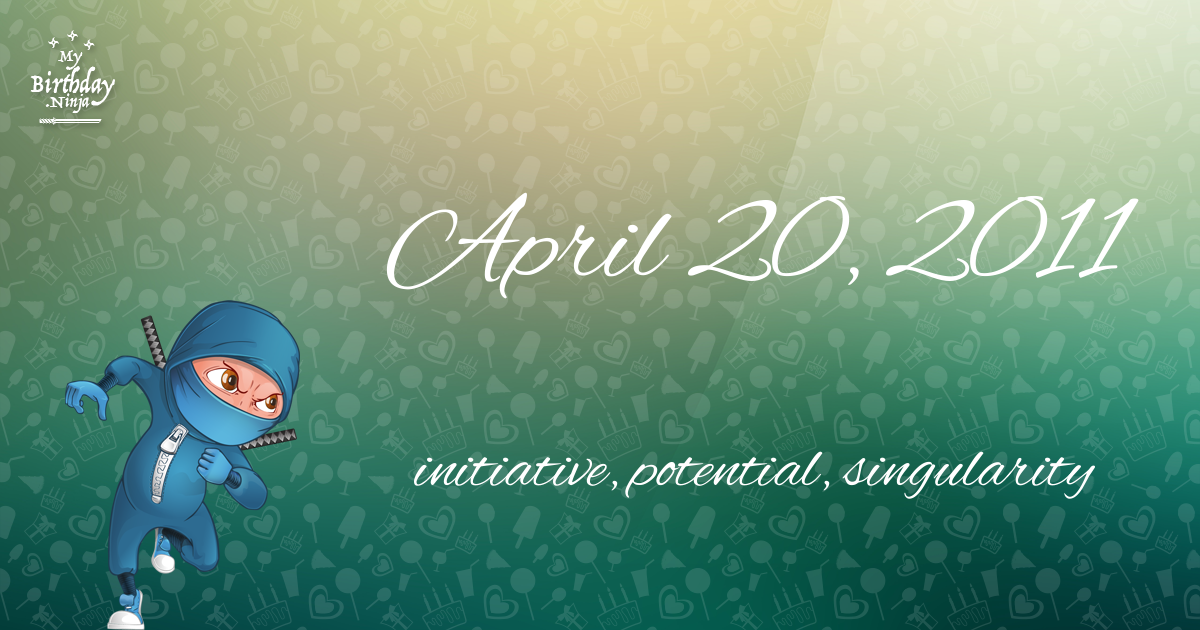April 20, 2011 Birthday Ninja Poster