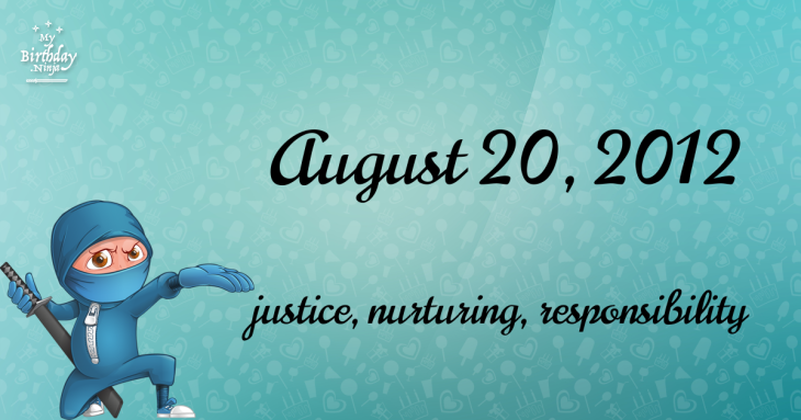 August 20, 2012 Birthday Ninja