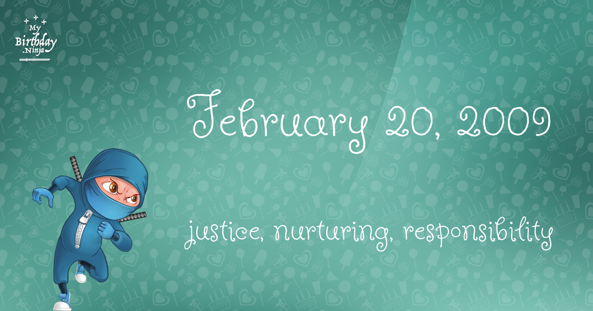 February 20, 2009 Birthday Ninja Poster