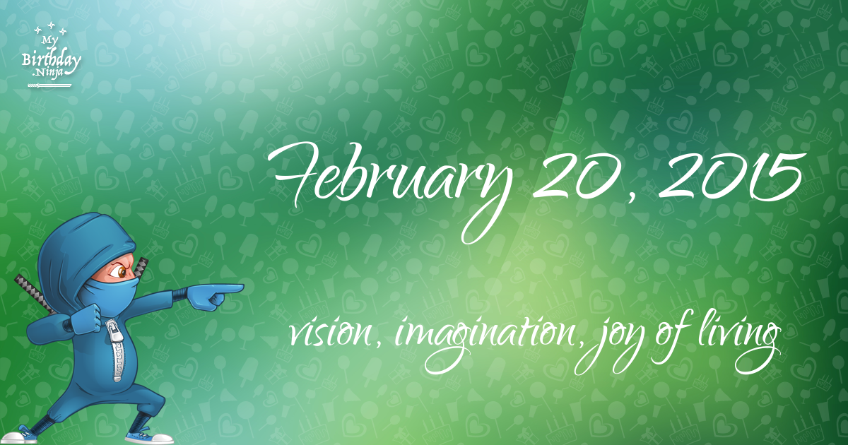 February 20, 2015 Birthday Ninja Poster