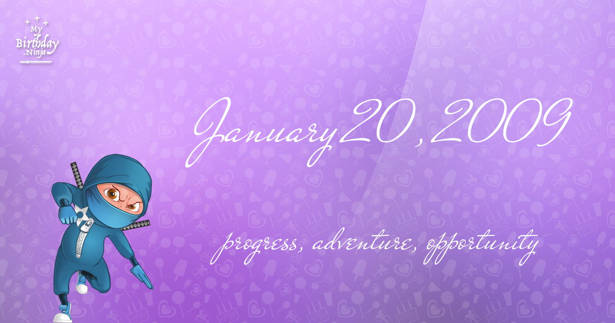 January 20, 2009 Birthday Ninja Poster