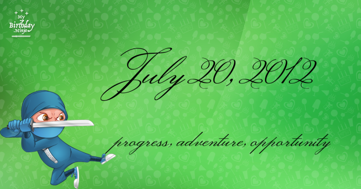 July 20, 2012 Birthday Ninja