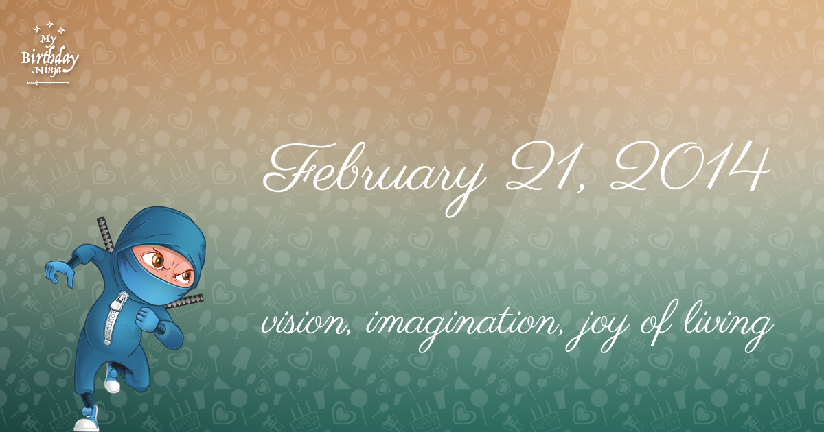 February 21, 2014 Birthday Ninja Poster