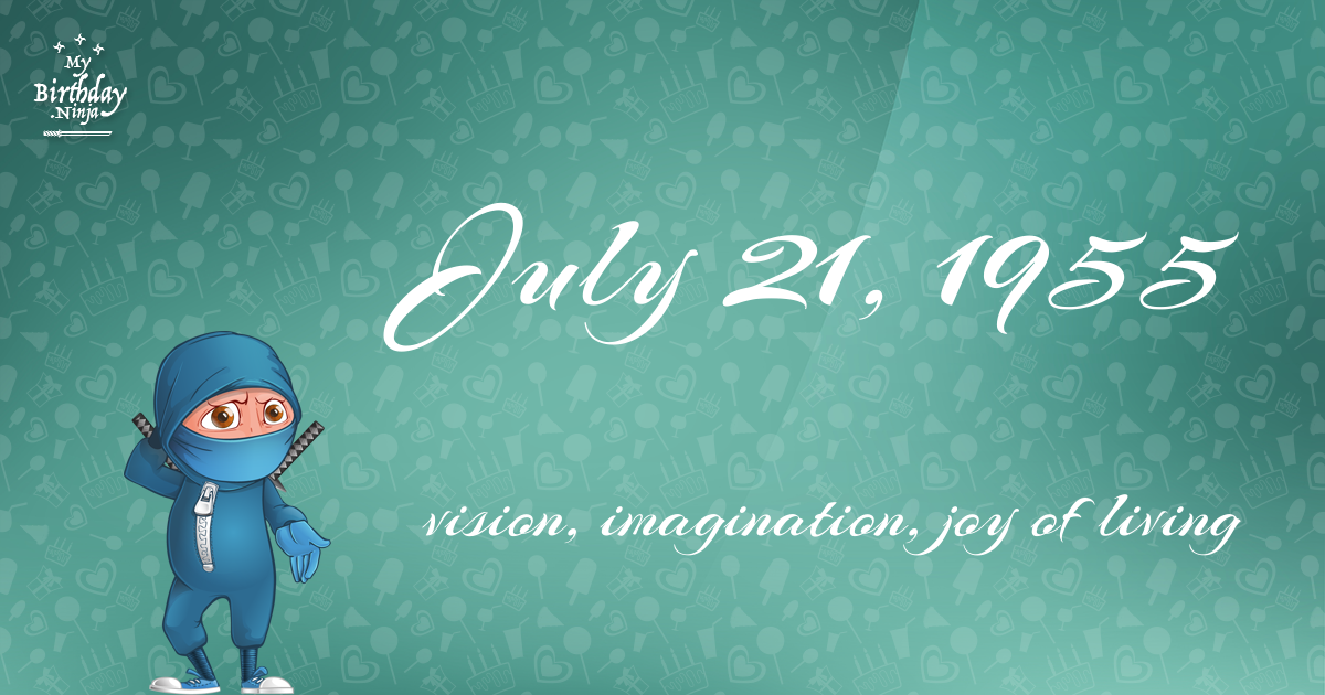 July 21, 1955 Birthday Ninja Poster