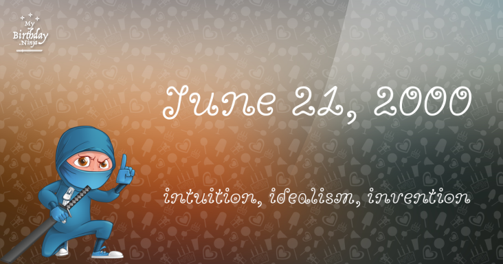 June 21, 2000 Birthday Ninja
