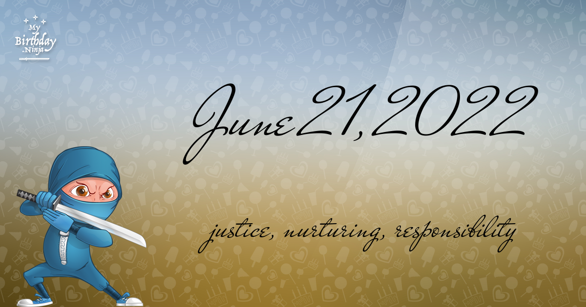 June 21, 2022 Birthday Ninja Poster