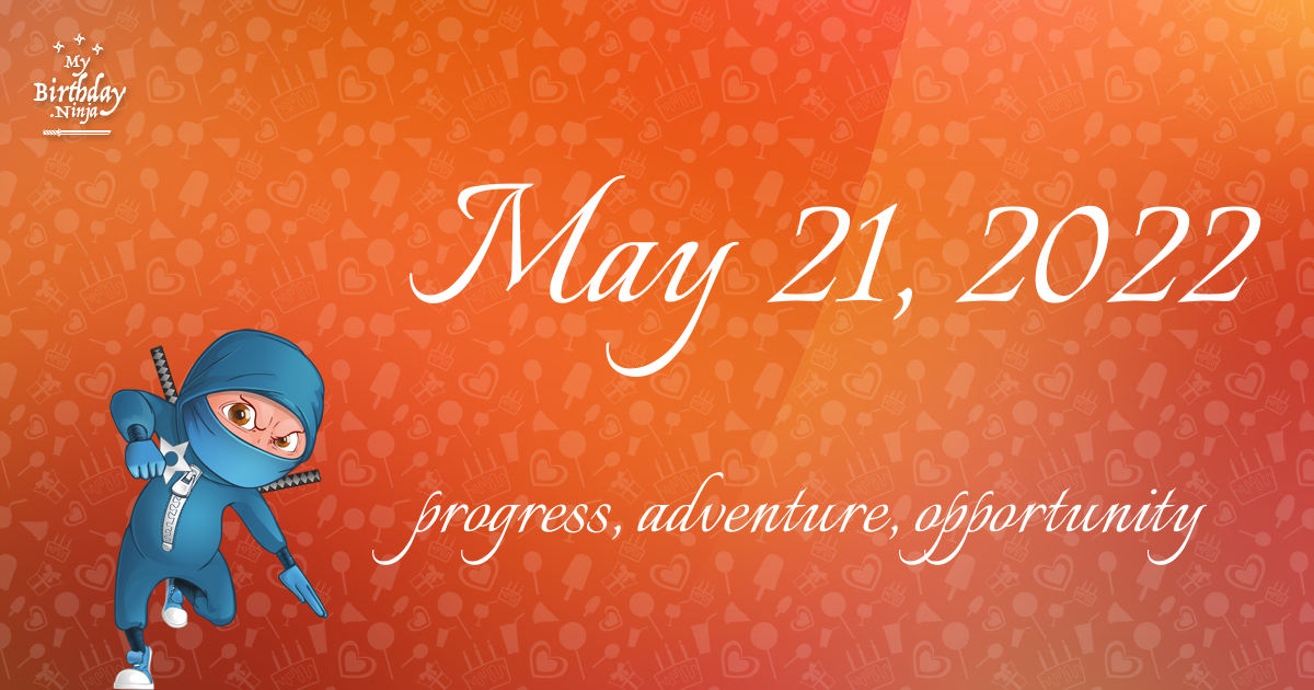 May 21, 2022 Birthday Ninja Poster