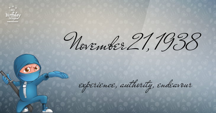 November 21, 1938 Birthday Ninja