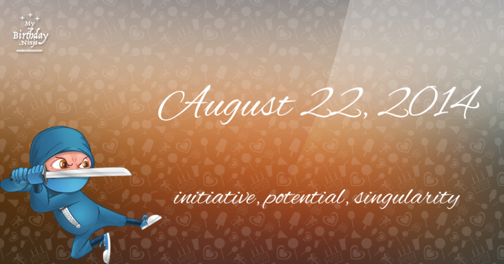 August 22, 2014 Birthday Ninja