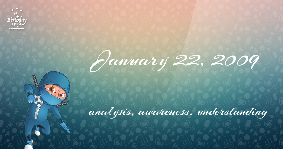January 22, 2009 Birthday Ninja Poster