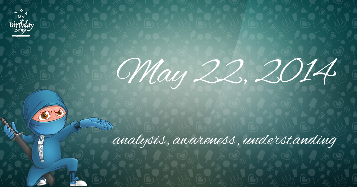 May 22, 2014 Birthday Ninja Poster