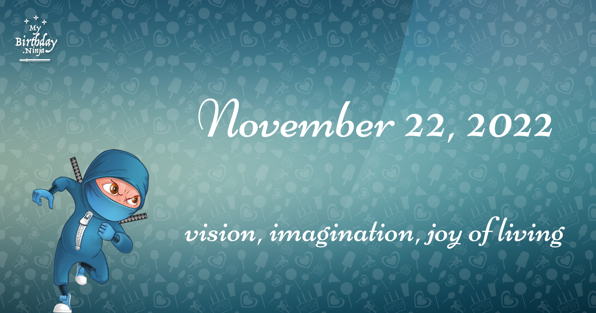 November 22, 2022 Birthday Ninja Poster
