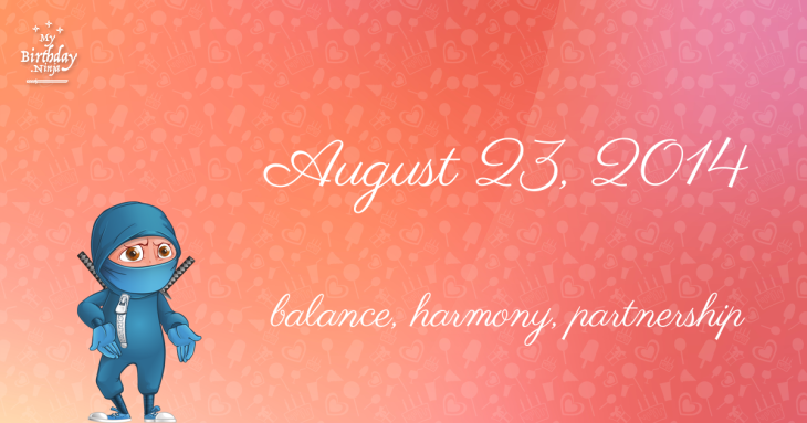 August 23, 2014 Birthday Ninja