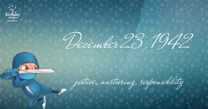 December 23, 1942 Birthday Ninja