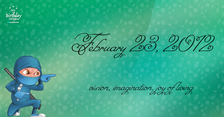 February 23, 2012 Birthday Ninja