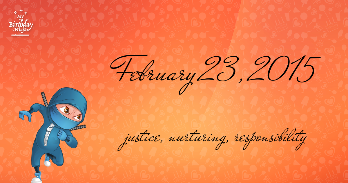 February 23, 2015 Birthday Ninja Poster
