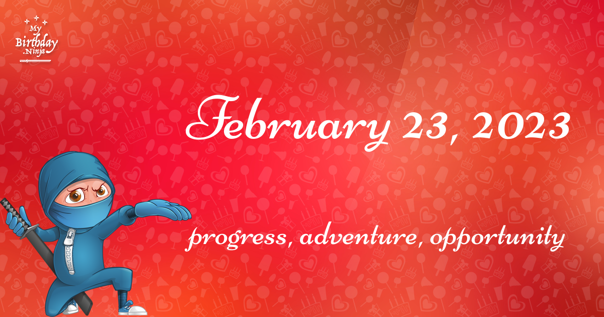 February 23, 2023 Birthday Ninja Poster