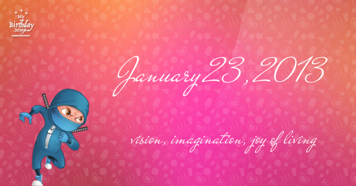 January 23, 2013 Birthday Ninja