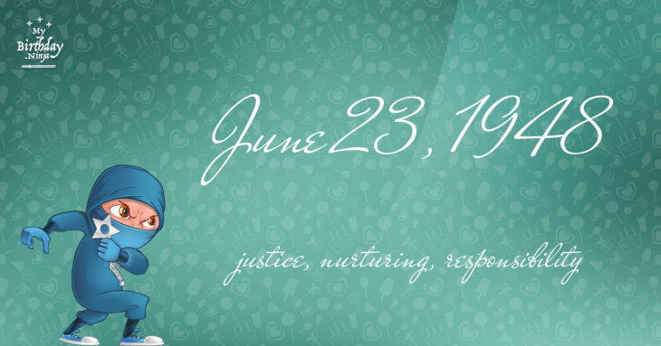 June 23, 1948 Birthday Ninja