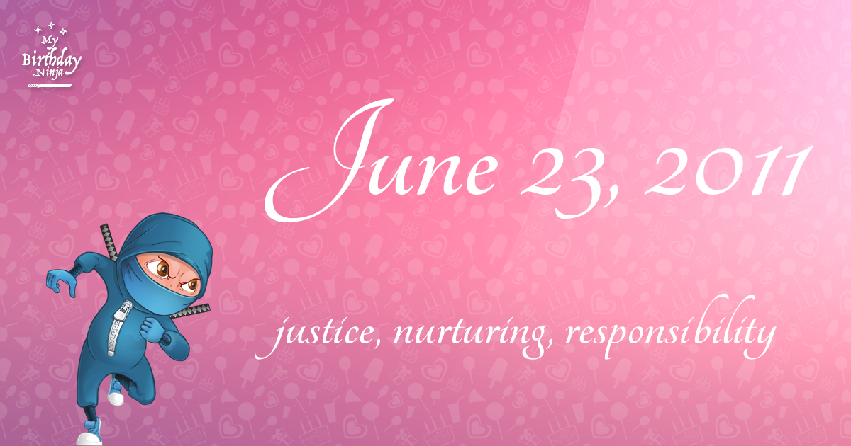 June 23, 2011 Birthday Ninja Poster