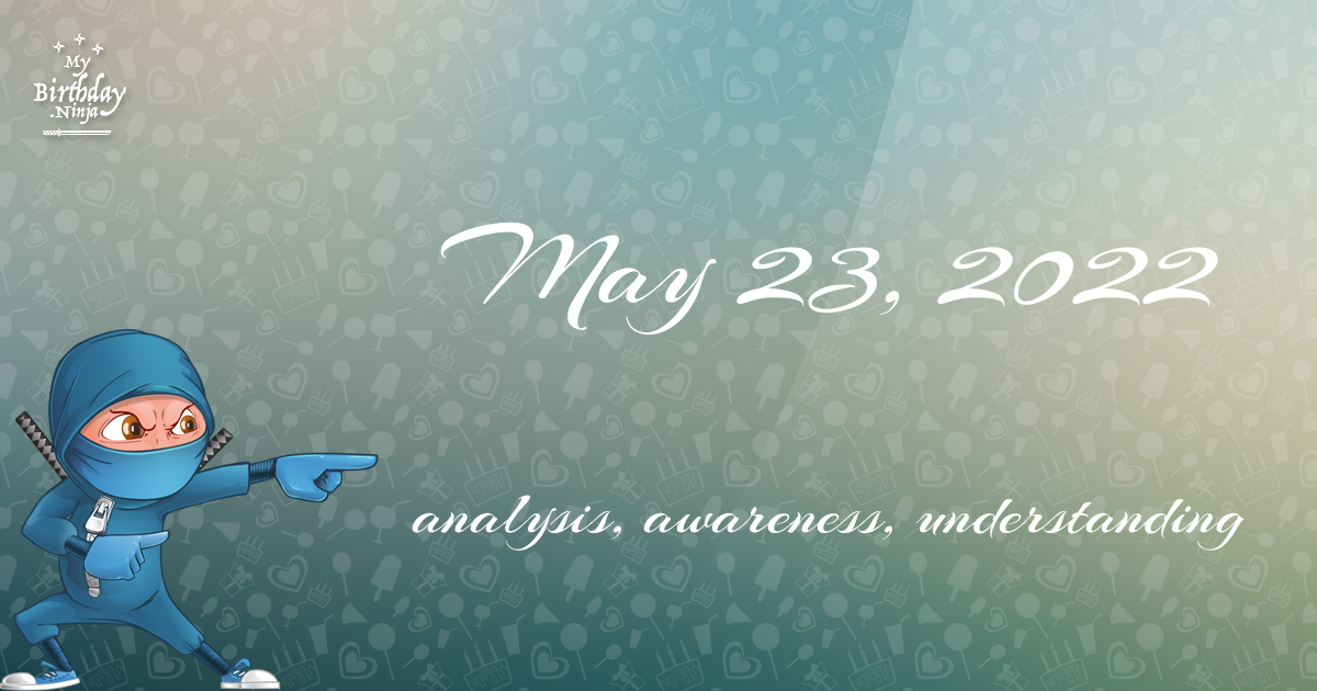 May 23, 2022 Birthday Ninja Poster