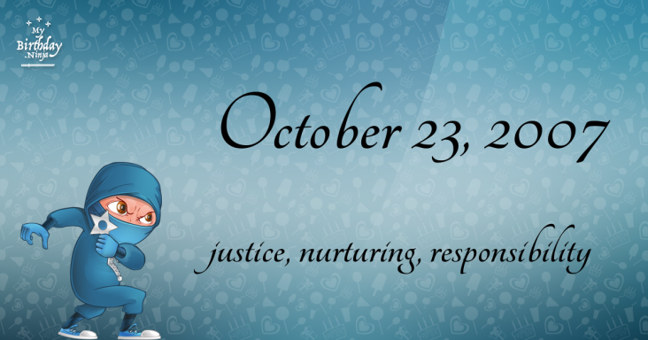 October 23, 2007 Birthday Ninja