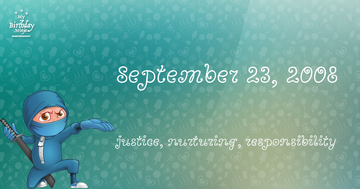 September 23, 2008 Birthday Ninja Poster