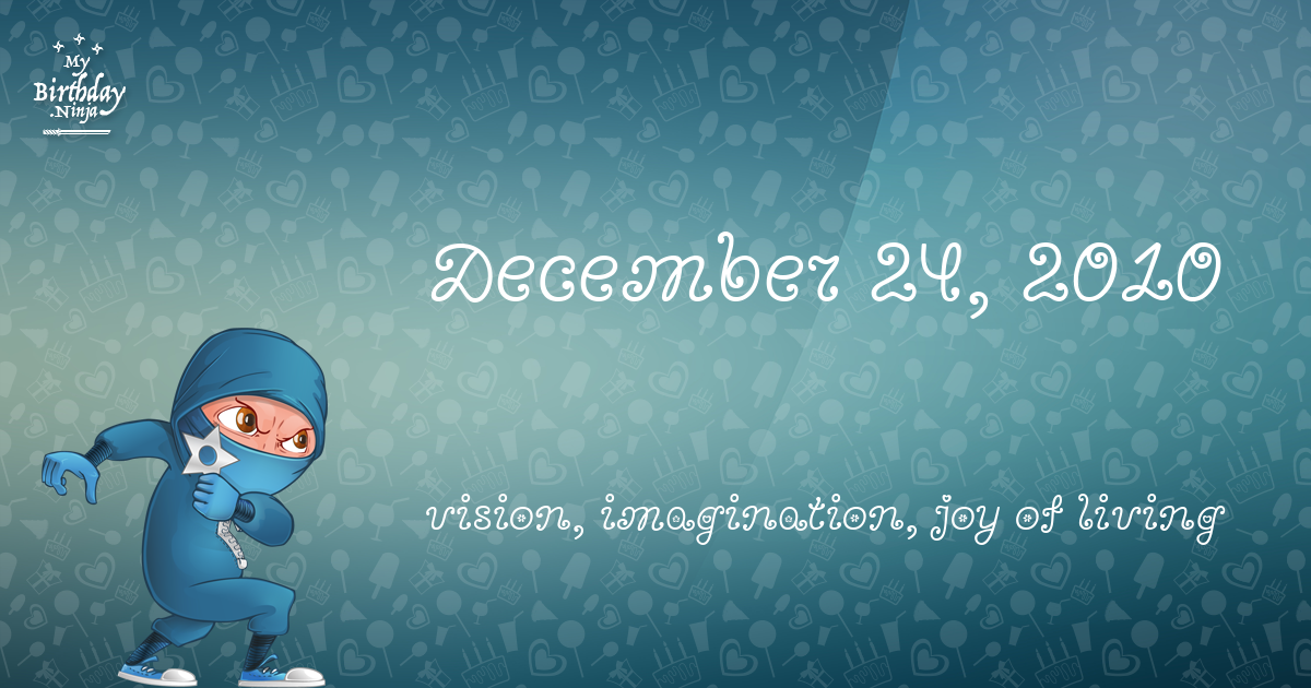 December 24, 2010 Birthday Ninja Poster