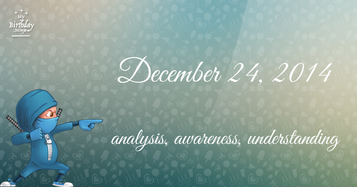 December 24, 2014 Birthday Ninja Poster