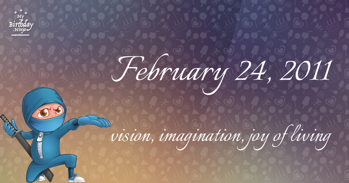 February 24, 2011 Birthday Ninja Poster