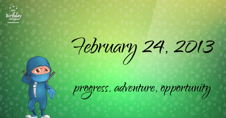 February 24, 2013 Birthday Ninja