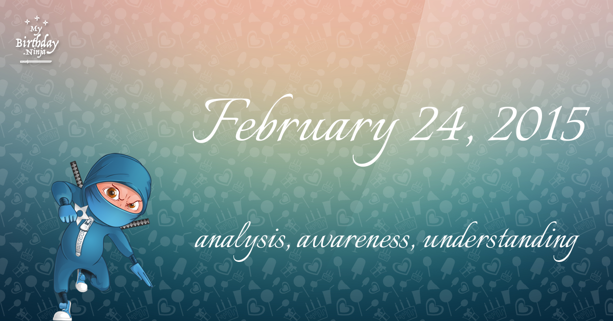 February 24, 2015 Birthday Ninja Poster