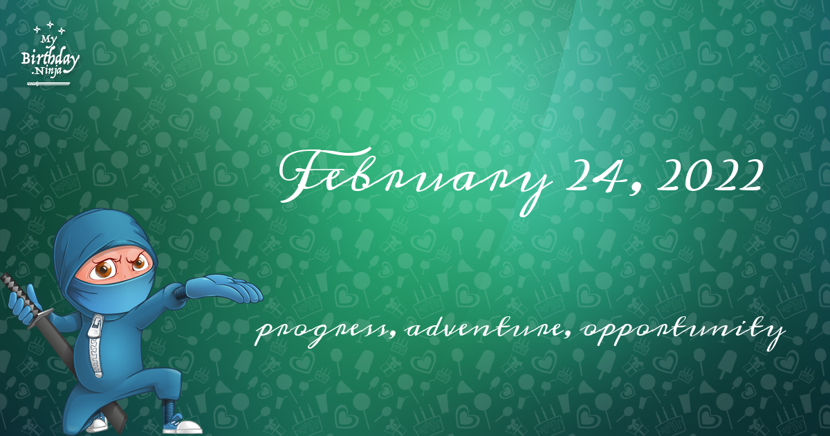 February 24, 2022 Birthday Ninja Poster