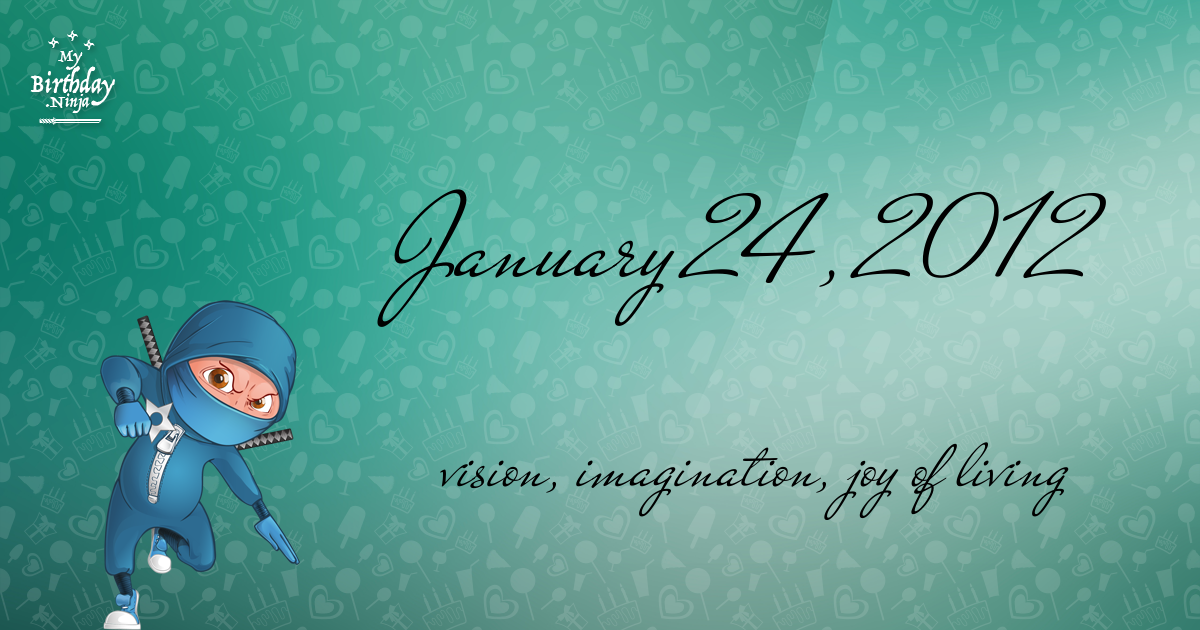 January 24, 2012 Birthday Ninja Poster