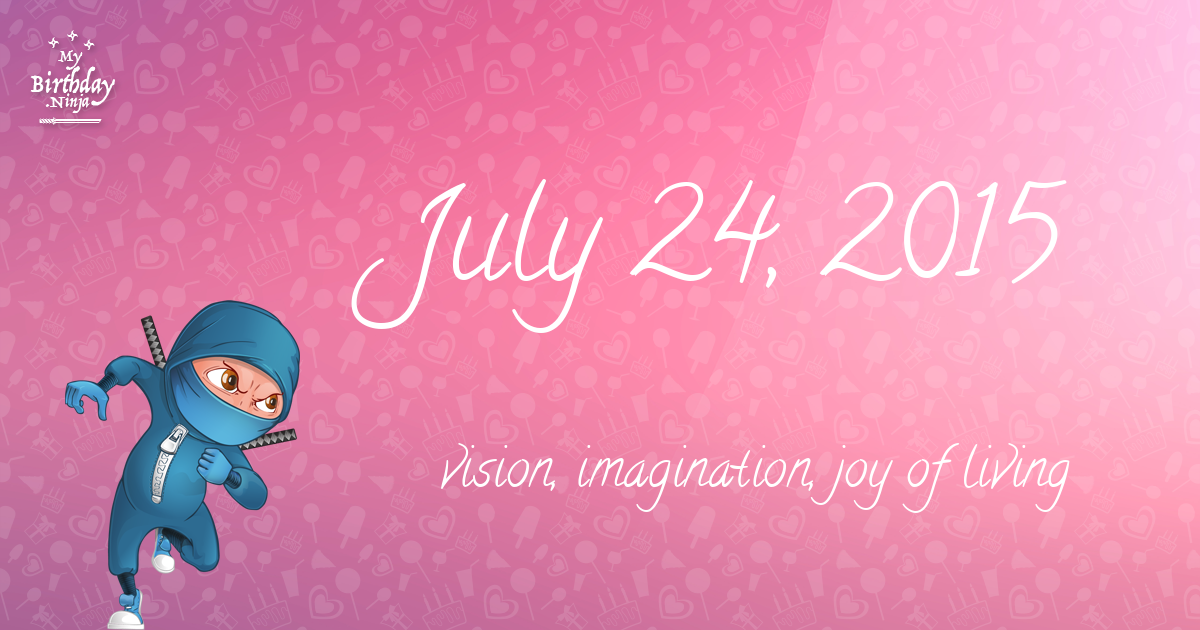 July 24, 2015 Birthday Ninja Poster