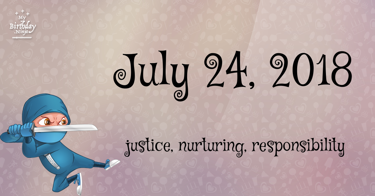 July 24, 2018 Birthday Ninja Poster
