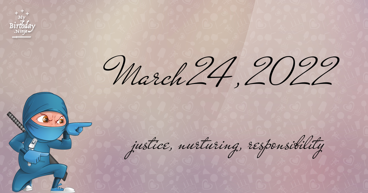 March 24, 2022 Birthday Ninja Poster