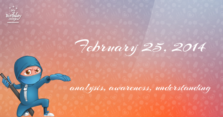 February 25, 2014 Birthday Ninja