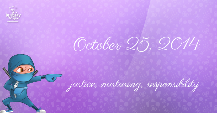 October 25, 2014 Birthday Ninja