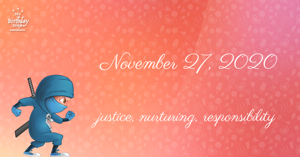 November 27, 2020 Birthday Ninja Poster