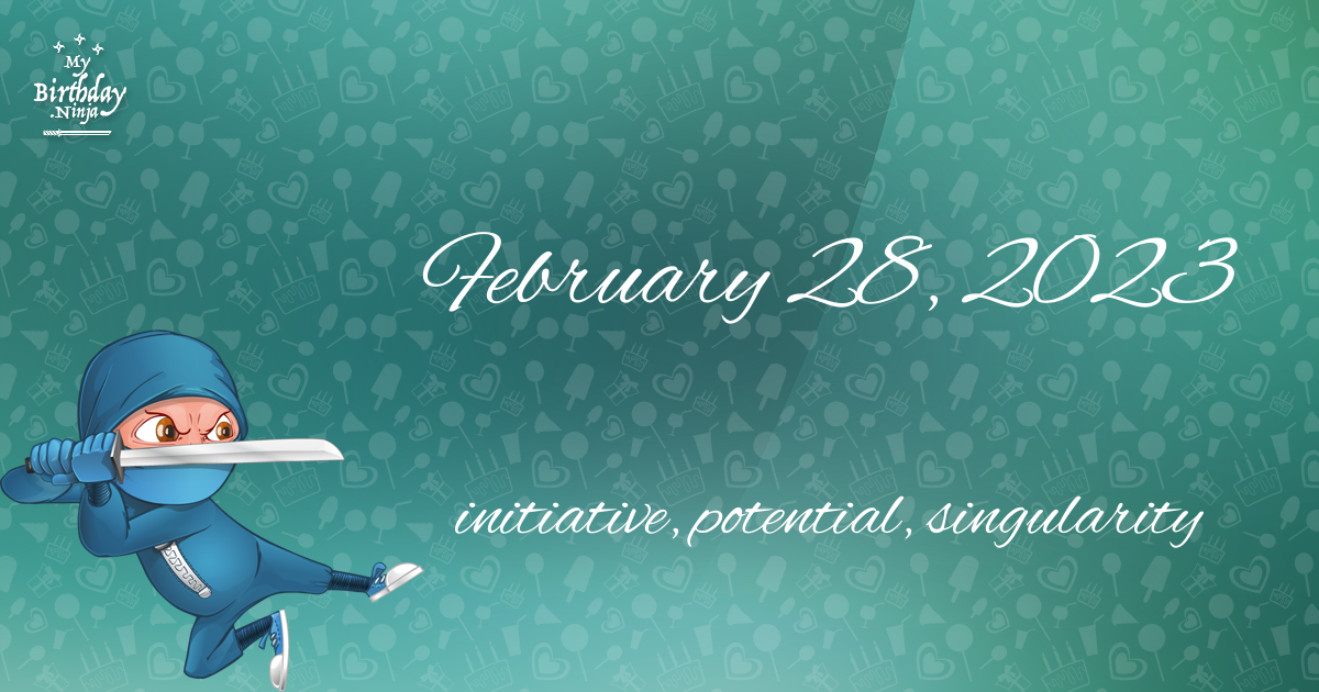 February 28, 2023 Birthday Ninja Poster