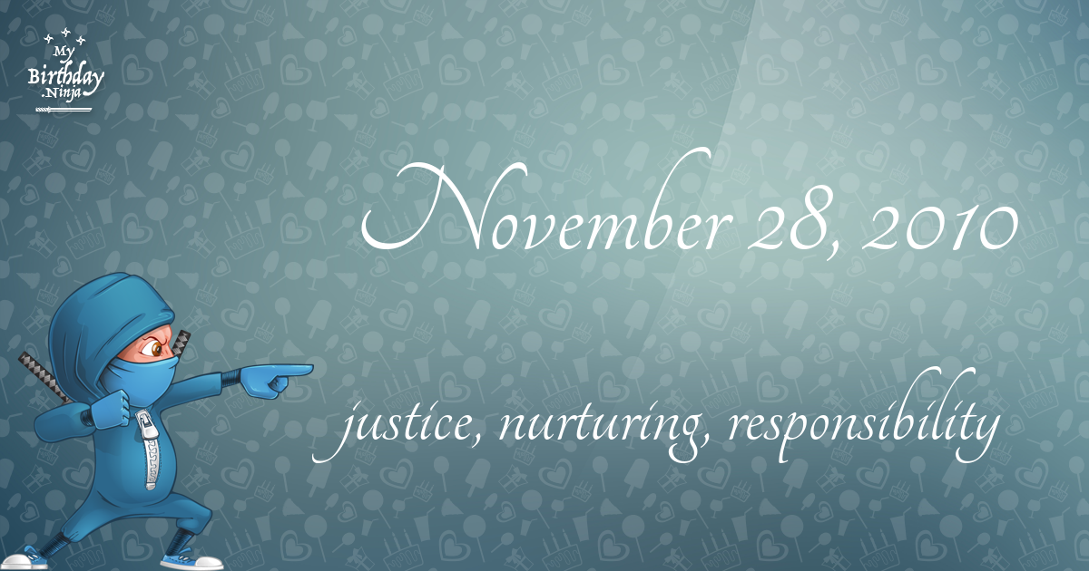 November 28, 2010 Birthday Ninja Poster