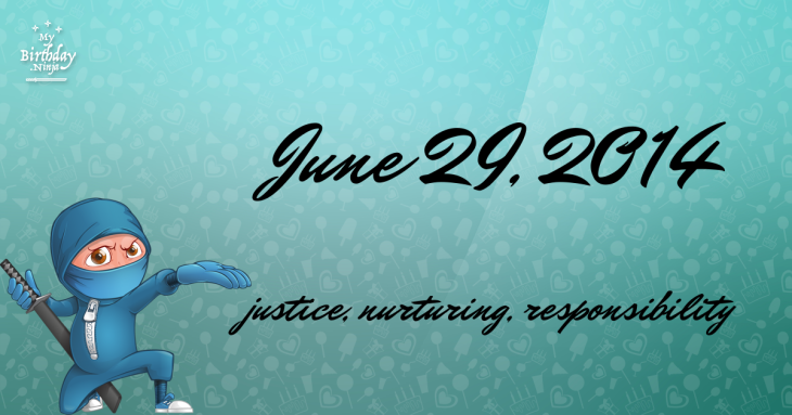 June 29, 2014 Birthday Ninja
