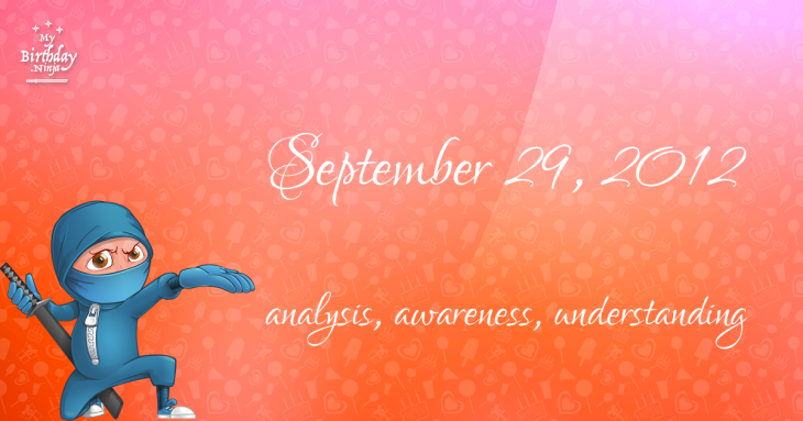 September 29, 2012 Birthday Ninja