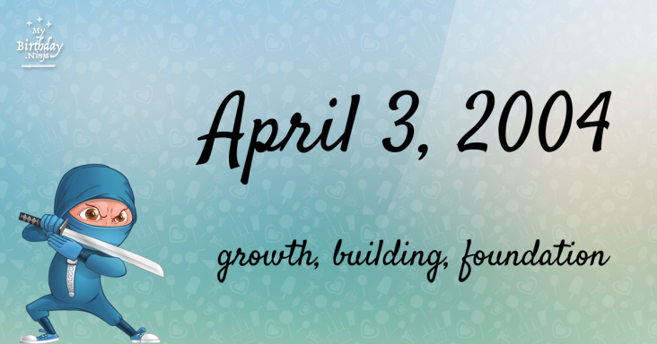 April 3, 2004 Birthday Ninja