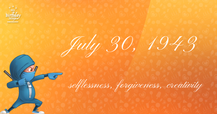 July 30, 1943 Birthday Ninja