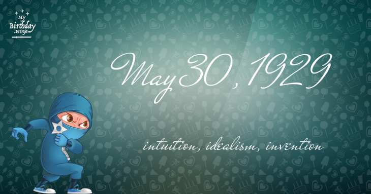 May 30, 1929 Birthday Ninja
