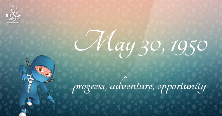 May 30, 1950 Birthday Ninja